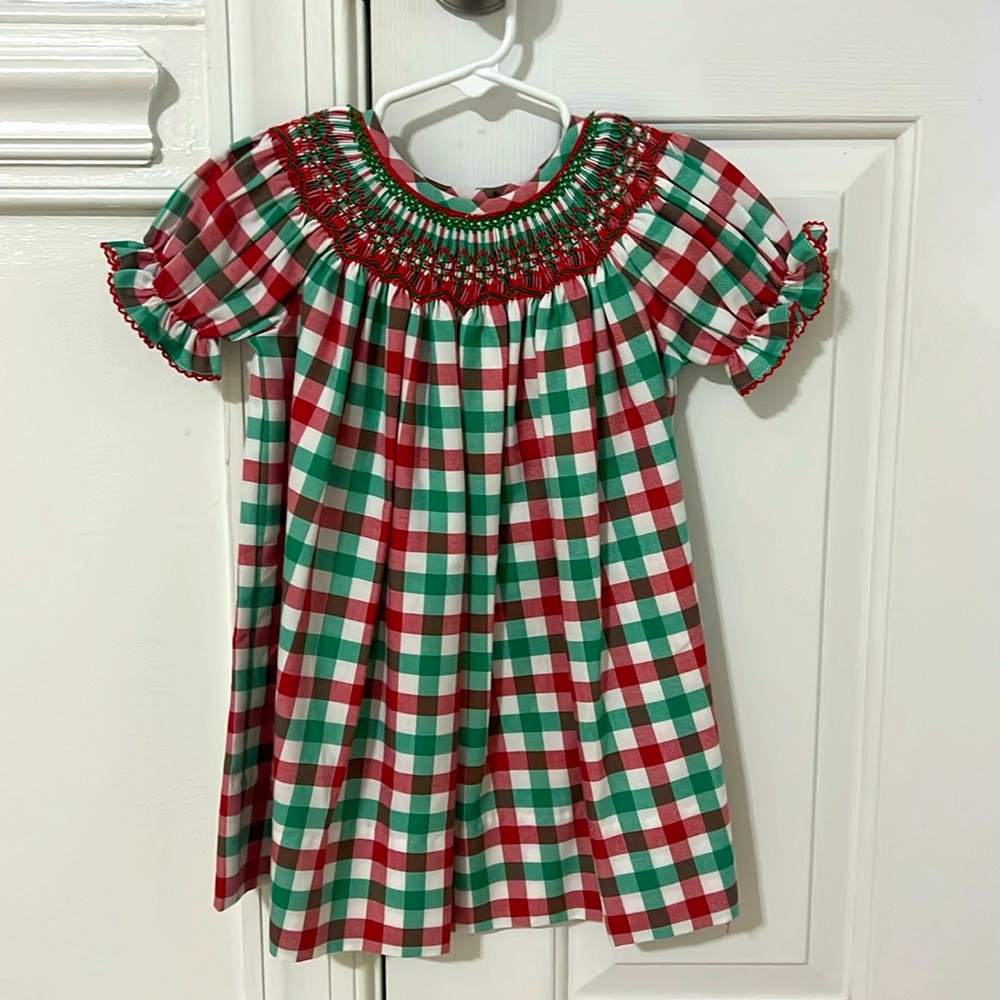 Smocked Christmas dress